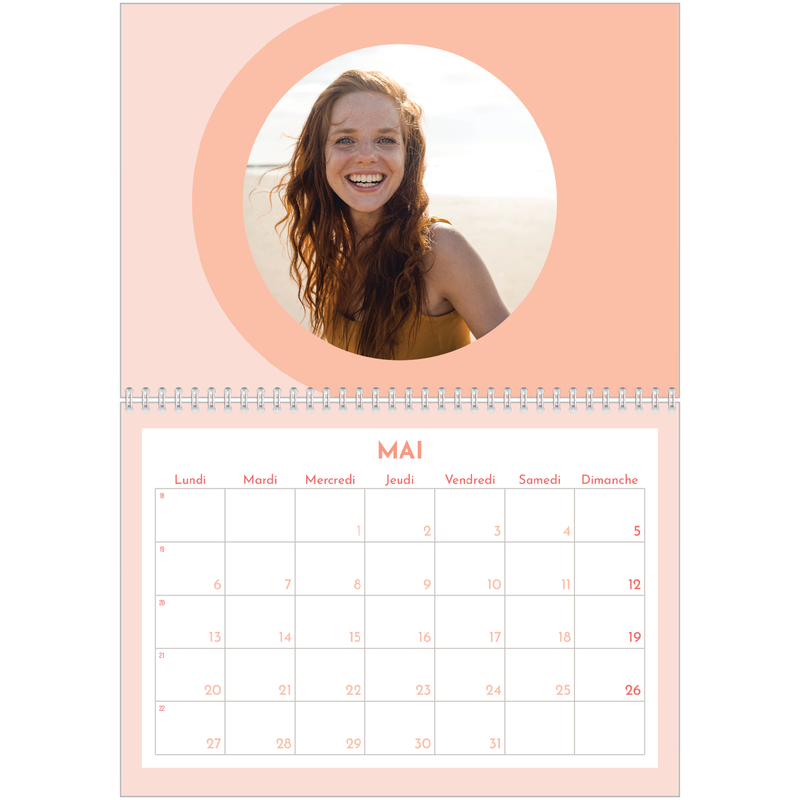 Calendrier Rose Calendrier Photo A4 Double